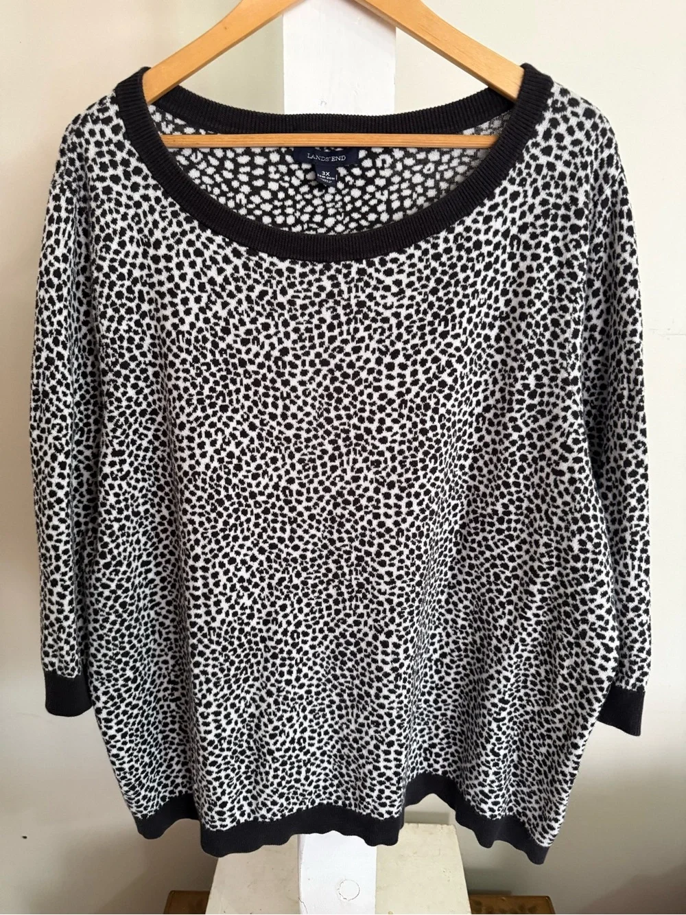 Lands’ End Animal Print Sweater